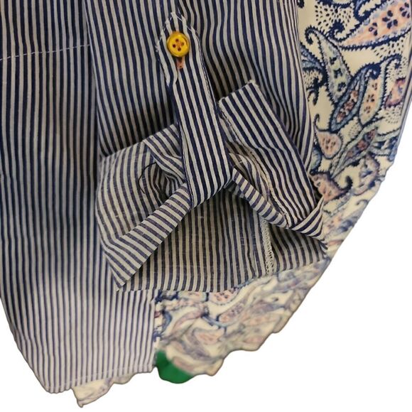 Liza Byrd Striped Paisley Top Size XS - Picture 5 of 11